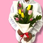 Ramo de 10 tulipanes de colores