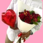 Ramo de 12 rosas rojas